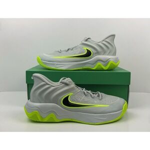 Nike Giannis Immortality 4 Sneaker Men's Size 12 Light Silver Volt FQ3680-007